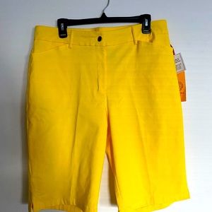 Ruby Rd. Yellow bermuda shorts